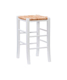 Gianna Backless Counter Stool White Set of 2