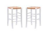 Gianna Backless Counter Stool White Set of 2