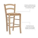 Emilo Counter Stool Natural Set of 2