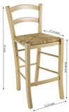 Emilo Counter Stool Natural Set of 2