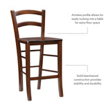 Emilo Counter Stool Walnut Set of 2