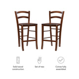 Emilo Counter Stool Walnut Set of 2