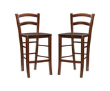 Emilo Counter Stool Walnut Set of 2