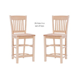 Herbert Counter Stool Unfinished- Set of Two