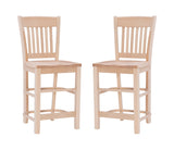 Herbert Counter Stool Unfinished- Set of Two