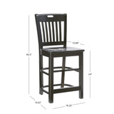 Hendric Counter Stool Black Set Of 2