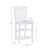 Hendric Counter Stool White Set Of 2