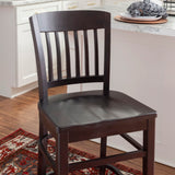 Kyrie Counter Stool Brown Set Of 2