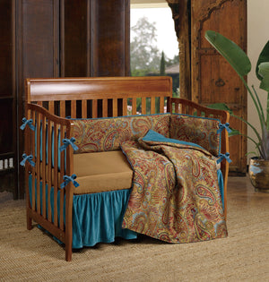 HiEnd Accents Baby San Angelo Crib Bedding Set CS4287 3 100% polyester 36x45x1.5