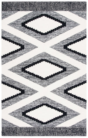 Safavieh Casbalanca 225 Hand Tufted Pile Content: 100% Wool Rug Ivory / Black Pile Content: 100% Wool CSB225Z-5