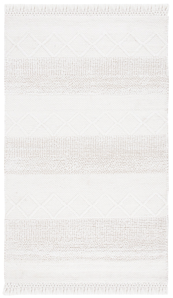 Casablanca 278 Hand Woven 80% Pet Yarn, 20% Cotton  Rug Ivory 80% Pet Yarn, 20% Cotton CSB278A-5