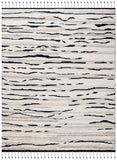 Casablanca 400 Hand Knotted 75% Wool 25% Viscose Bohemian Rug Charcoal / Ivory 75% Wool 25% Viscose CSB400A-8