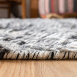 Casablanca 401 Hand Knotted 75% Wool 25% Viscose Bohemian Rug Charcoal 75% Wool 25% Viscose CSB401H-5