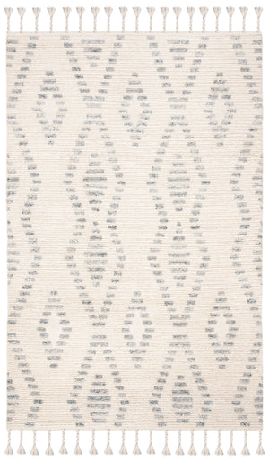 Casablanca 406 Hand Knotted 80% Wool 20% Viscose Bohemian Rug Grey / Ivory 80% Wool 20% Viscose CSB406A-5