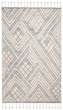 Casablanca 409 Hand Knotted 80% Wool 20% Viscose Bohemian Rug Grey / Ivory 80% Wool 20% Viscose CSB409A-5