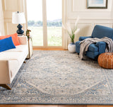 Cosmopolitan 600 Cosmopolitan 689 Contemporary Powerloomed 50% Polyester - 50% Polypropylene Rug in Cream, Blue 8ft x 10ft