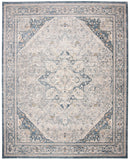 Cosmopolitan 600 Cosmopolitan 689 Contemporary Powerloomed 50% Polyester - 50% Polypropylene Rug in Cream, Blue 8ft x 10ft