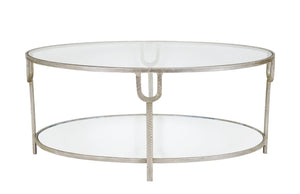 Zeugma CT301 Silver Oval Coffee Table