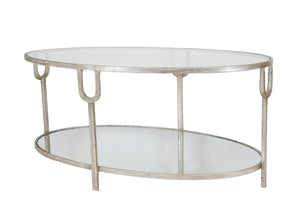 Zeugma CT301 Silver Oval Coffee Table