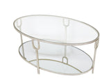 Zeugma CT301 Silver Oval Coffee Table