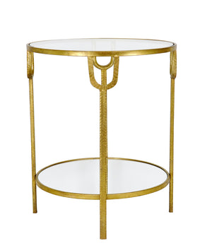 Zeugma CT303A Gold Round Side Table