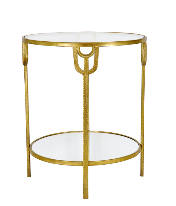 Zeugma CT303A Gold Round Side Table