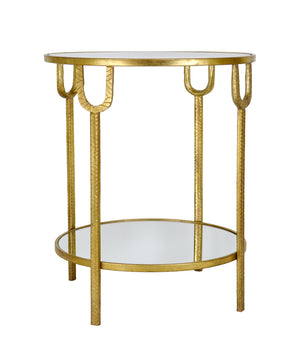Zeugma CT303A Gold Round Side Table