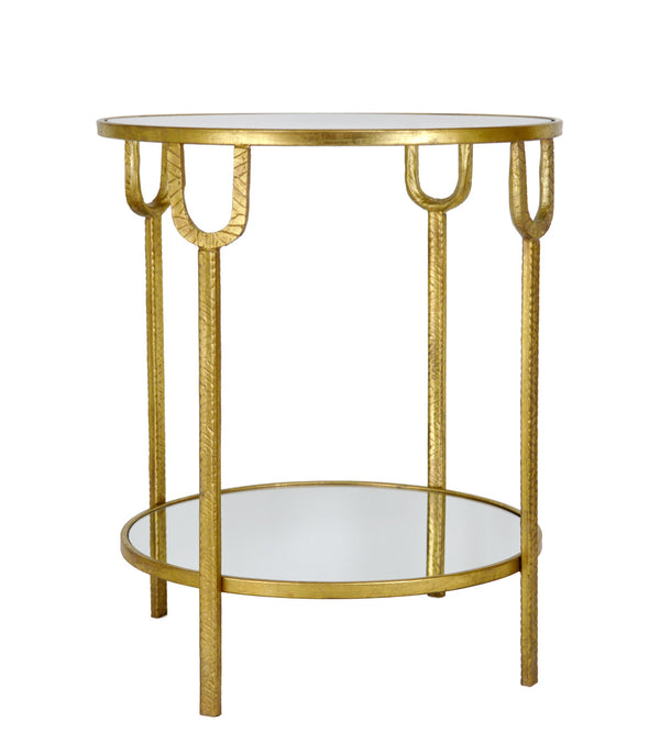 Zeugma CT303A Gold Round Side Table