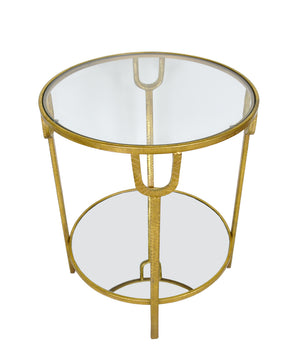 Zeugma CT303A Gold Round Side Table