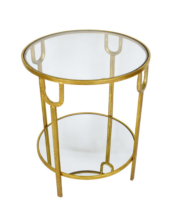 Zeugma CT303A Gold Round Side Table