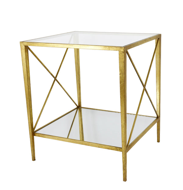 Zeugma CT304 Gold Square Side Table