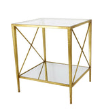 Zeugma CT304 Gold Square Side Table