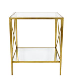 CT304 Gold Square Side Table