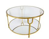 Zeugma CT305 Gold Round Coffee Table