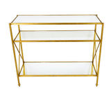 Zeugma CT311 Gold Console Table