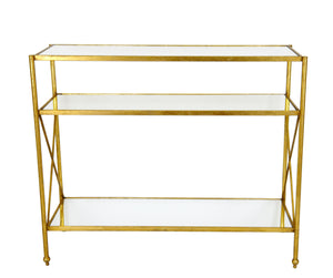 Zeugma CT311 Gold Console Table