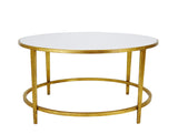 Zeugma CT324 Gold Round Coffee Table