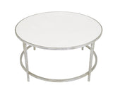 Zeugma CT324 Silver Round Coffee Table