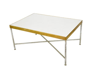 Zeugma CT325 Silver and Gold Rectangle Coffee Table