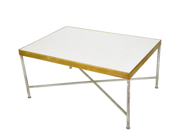 Zeugma CT325 Silver and Gold Rectangle Coffee Table