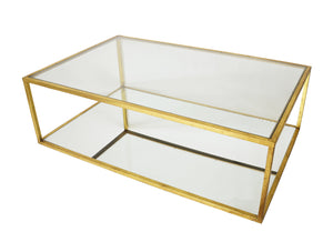 Zeugma CT350 Gold Rectangle Coffee Table