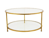 CT360 Gold Round Coffee Table