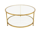 Zeugma CT360 Gold Round Coffee Table