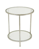 Zeugma CT361 Silver Round Side Table