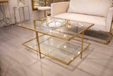 Zeugma CT362 Gold Rectangle Coffee Table