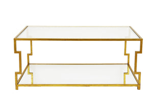 Zeugma CT370 Gold Rectangle Coffee Table