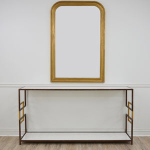 Zeugma CT373 Brown & Gold Console Table