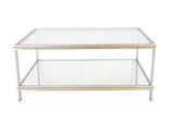 CT377 Silver and Gold Coffee Table