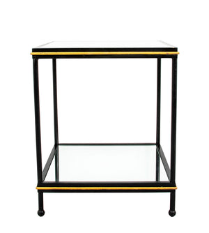Zeugma CT378 Black and Gold Side Table