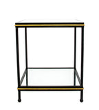 CT378 Black and Gold Side Table